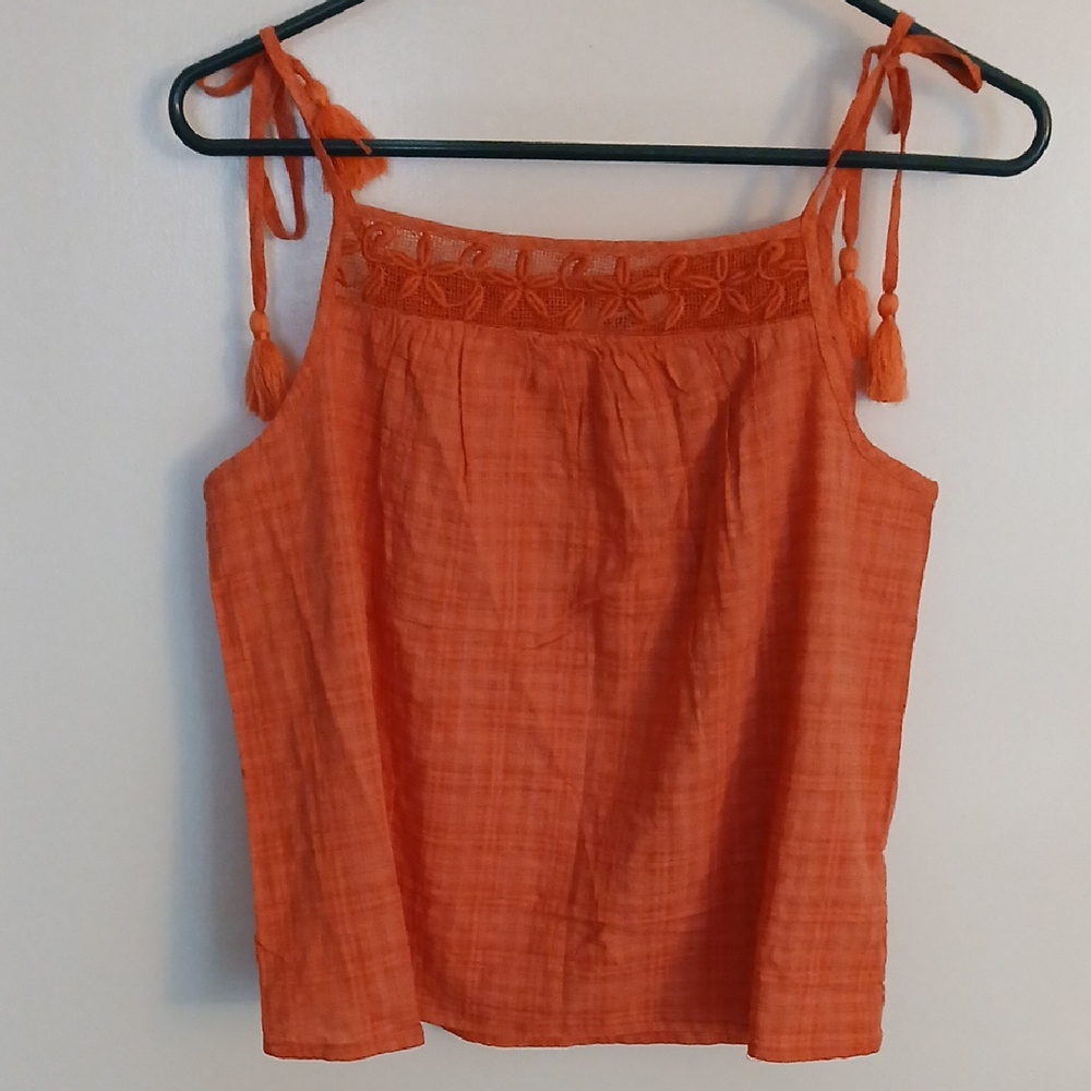 NWT BB DAKOTA, Steve Madden Orange Sleeveless Women's Top. Size S